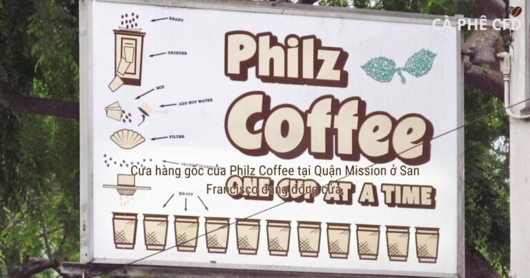 Cửa hàng gốc của Philz Coffee tại Quận Mission ở San Francisco đang đóng cửa,