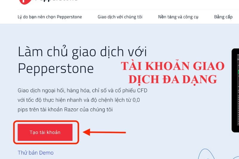 đánh giá sàn Pepperstone